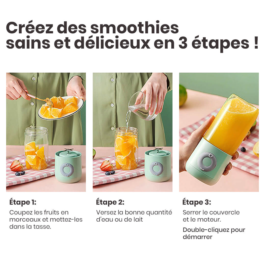 mini mixeur portable rechargeable par USB