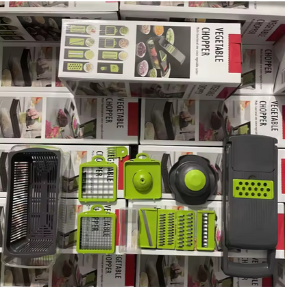 hachoir et trancheur de légumes multifonctionnel 12 en 1