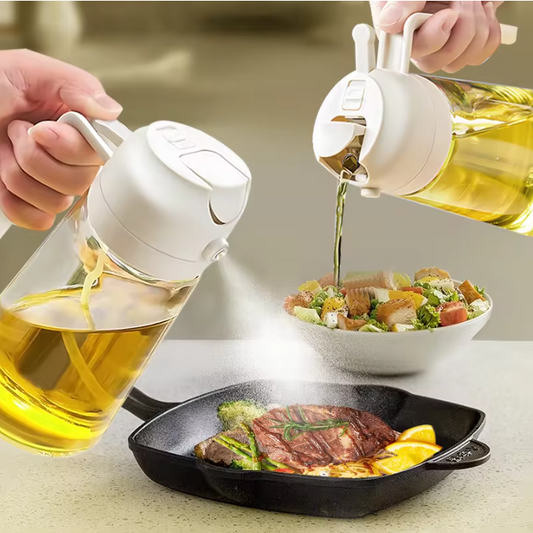 pulvérisateur à huile 2-en-1 pour cuisine
