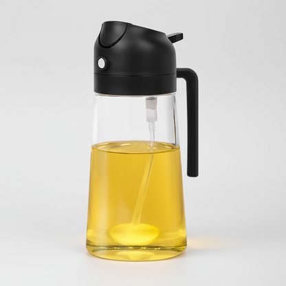 pulvérisateur à huile 2-en-1 pour cuisine