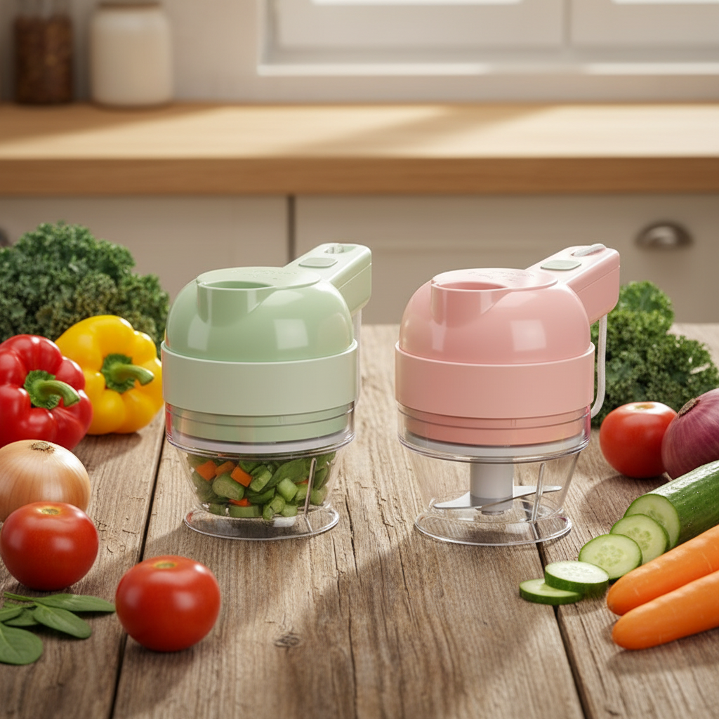 Coupe-légumes électrique portable 4 en 1