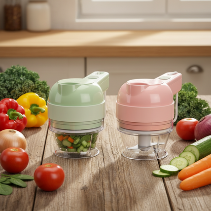 Coupe-légumes électrique portable 4 en 1