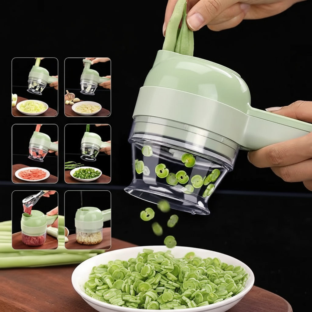 Coupe-légumes électrique portable 4 en 1