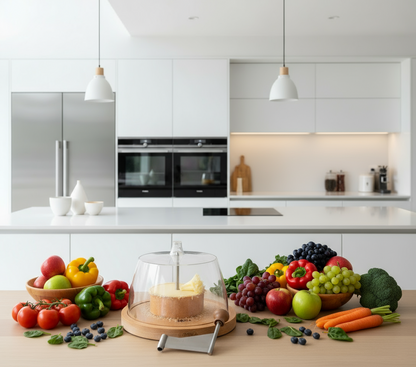 girolle à fromage pour rosettes en bois et acier inoxydable