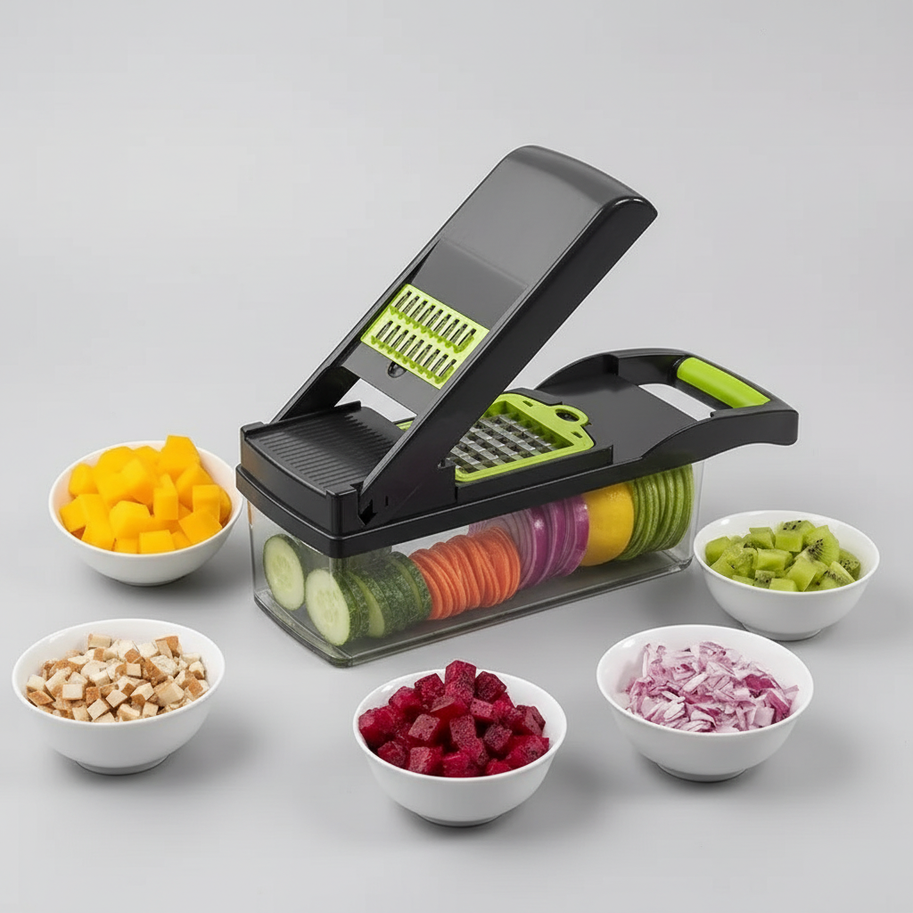 hachoir et trancheur de légumes multifonctionnel 12 en 1