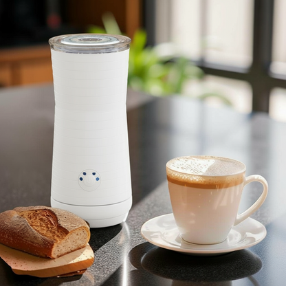 mousseur à lait électrique blanc