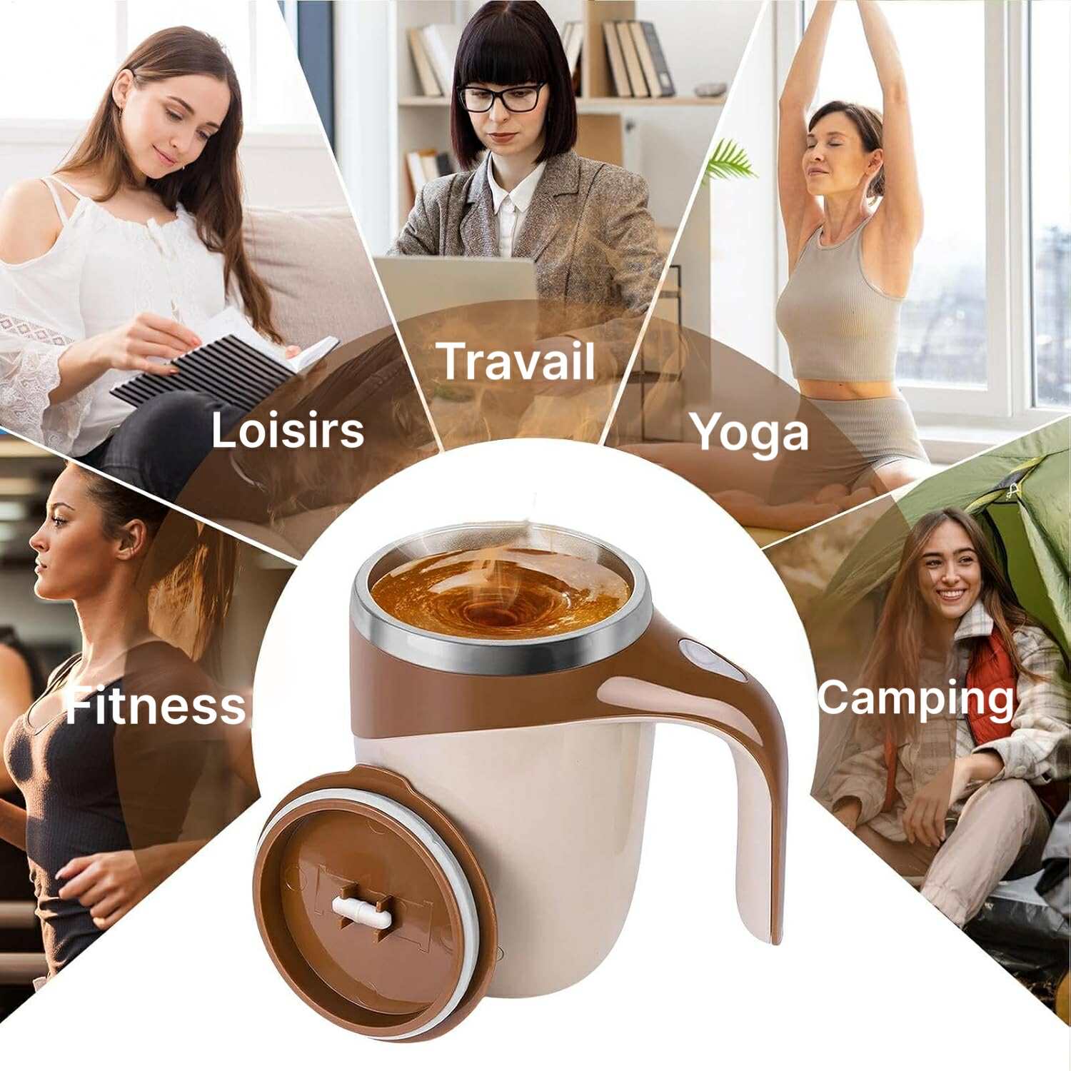 tasse mélangeuse magnétique automatique